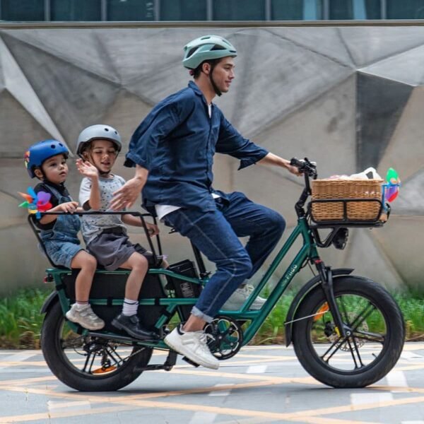 Fiido T2 Vélo électrique Longtail Fatbike Cargo – Image 12