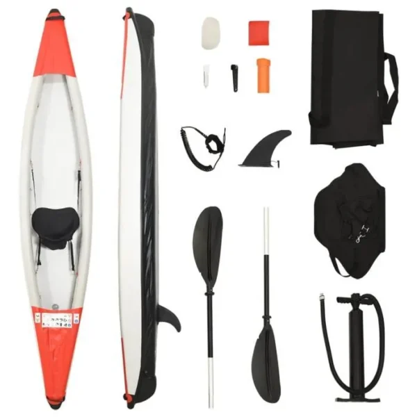 Kayak gonflable rouge 375x72x31 cm polyester 31 [cm] – Image 4