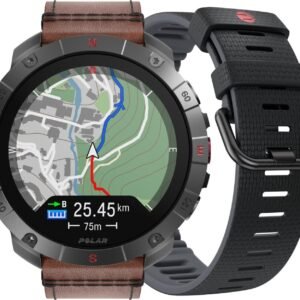 Montre GPS Polar Grit X2 Pro Titane Gris Titan Marron