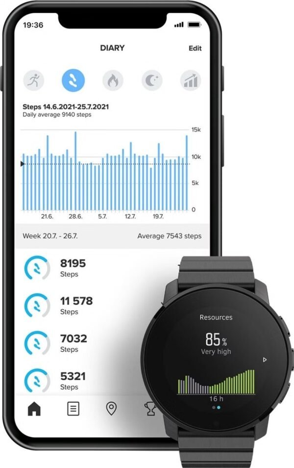 Montre GPS Suunto 9 Peak Noir Full Titanium – Image 2