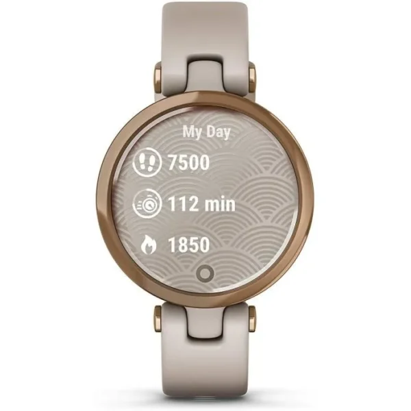 Montre connectée Garmin Lily édition sport - Light Sand Rose Gol - Suivi forme et santé – Image 3