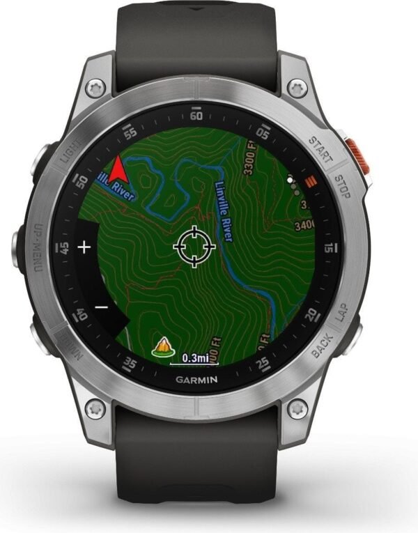 Montre de Sport Garmin Epix Argent / Noir – Image 4