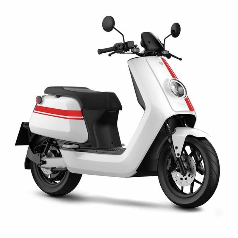 Scooter Electrique 125 NIU NQi GTS - Blanc/rouge - 110 km