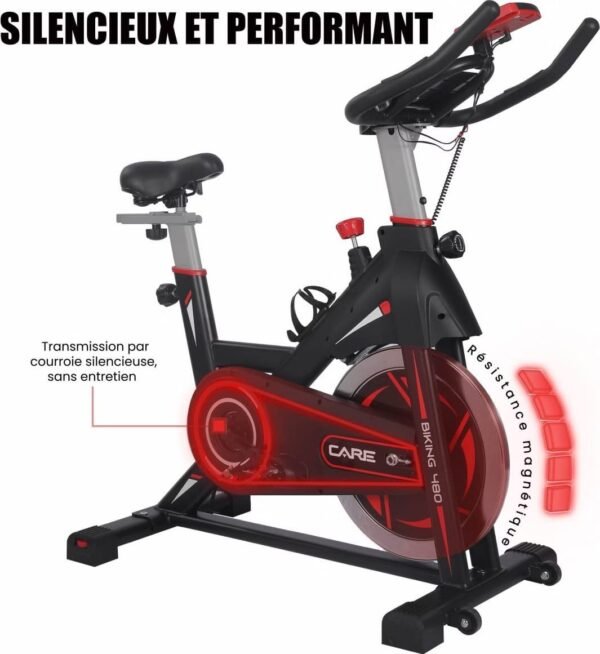 Vélo Biking Care Fitness 480-485 Noir – Image 4